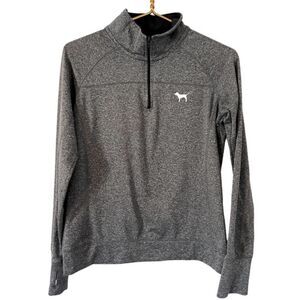 Victoria’s Secret PINK‎ Gray Quarter Zip Pullover, Size Small